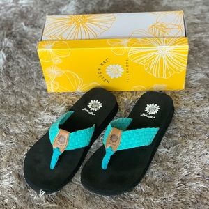 YELLOW BOX MELLOW MAT FLIP FLOP YINN TEAL 8